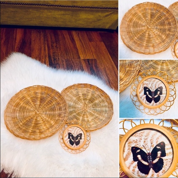 🦋2/$10 3/$15 4/$18 5/$20 Vintage Wicker Set